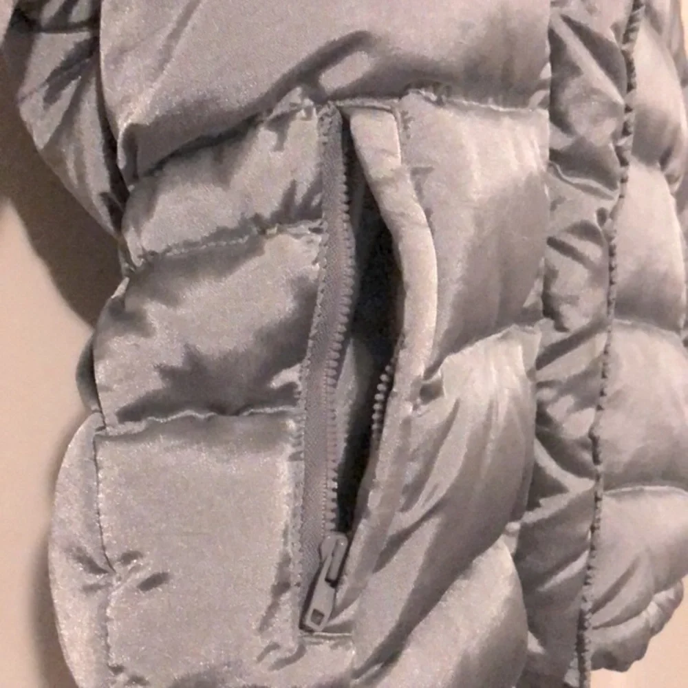GAP Light Silver Grey Puffy Jacket